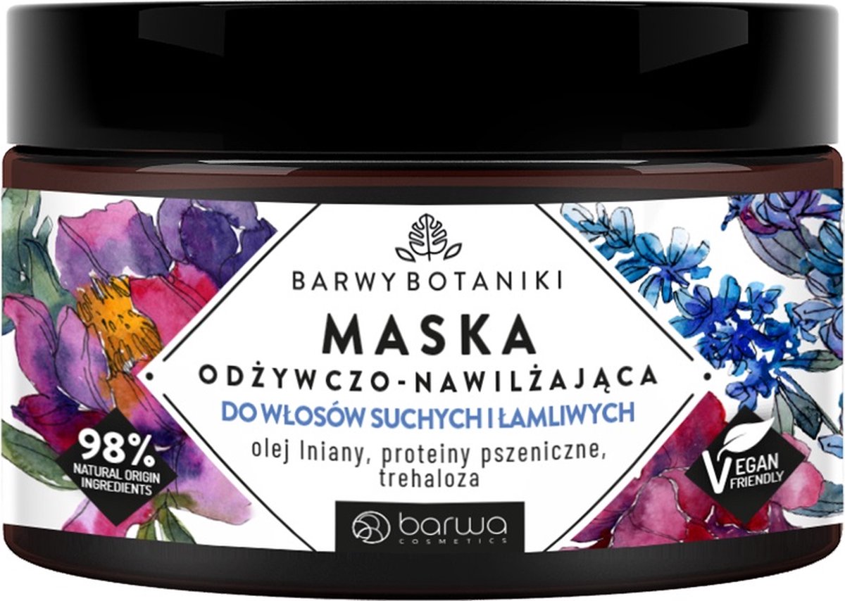 Barwy Botaniki voedend en hydraterend masker voor droog en broos haar 220ml