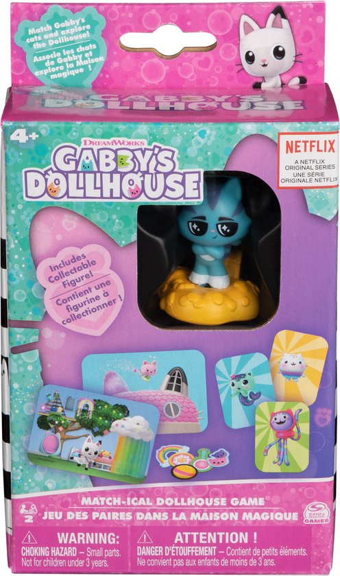 Spin Master Games Gabby’s Dollhouse Match-ical Dollhouse Game, Bordspel, Matchen, 5 jaar, Familiespel