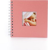 Scrapbook Foto Album - Plakboek - Doe het zelf Fotoboek - DIY - 20 Pagina's - Knutselen - Hobby - Thema - 17,5x17,5 CM - Roze