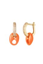 Shell earrings - gold - Oranje- stainless steel| Oorbellen | Yehwang | Cadeau voor haar | Tieners | Moederdag
