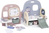Smoby - Baby Care - Baby verzorgingscentrum - kinderopvang voor poppen met 5 verschillende ruimtes: ingang, speeltuin, toilet, dutje, maaltijd/creatief.