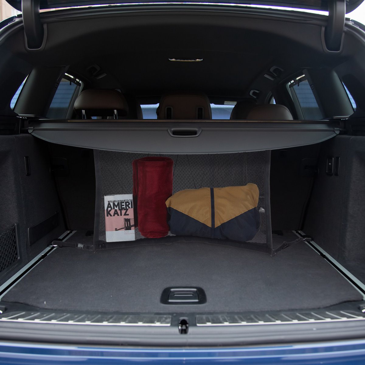 NOPKESV Autoplafondnet – 90x65 Cm, Dubbele Laag, Verstelbare Banden, Voor SUV En Bestelwagen, Ideaal Voor Kamperen