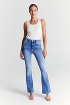 COJ - Matilda - Dames Flare Jeans - Medium Blue | bol.com