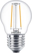 Philips LED Kogellamp E27 Fitting - 2W - 78x45mm - Warm Wit
