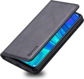 AZNS Retro Huawei Y7 (2019) Portemonnee Stand Hoesje Zwart
