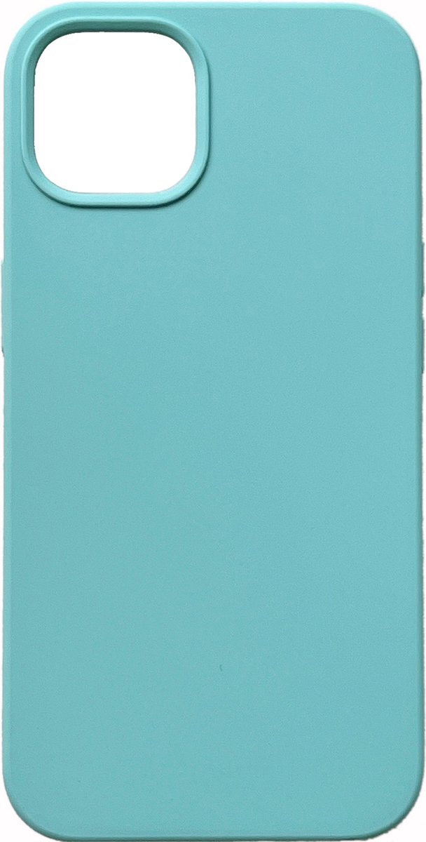 Casemania Hoesje Geschikt voor Apple iPhone 14 - Blauw - Liquid Siliconen Back Cover
