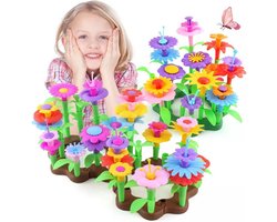 foto van Bloemen Speelgoed fijne motoriek - 222-delig - Speelgoed Jongens & Meisjes - 5 Jaar - 7 jaar - Montessori speelgoed 3 jaar - Montessori voor thuis - Educatief speelgoed 4 jaar - Motoriek speelgoed meisjes 6 jaar - Meisjes speelgoed 6 jaar educatief