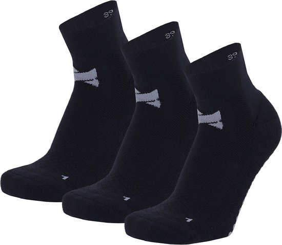 Comfort Essentials - Antislip Sokken Dames - Yoga Sokken Antislip Dames - 3 Paar - Zwart - Maat 35-38 - Huissokken - Pilates Sokken - Sportsokken Dames - Gripsokken Voetbal - Grip Socks van Comfort Essentials — afbeelding 2