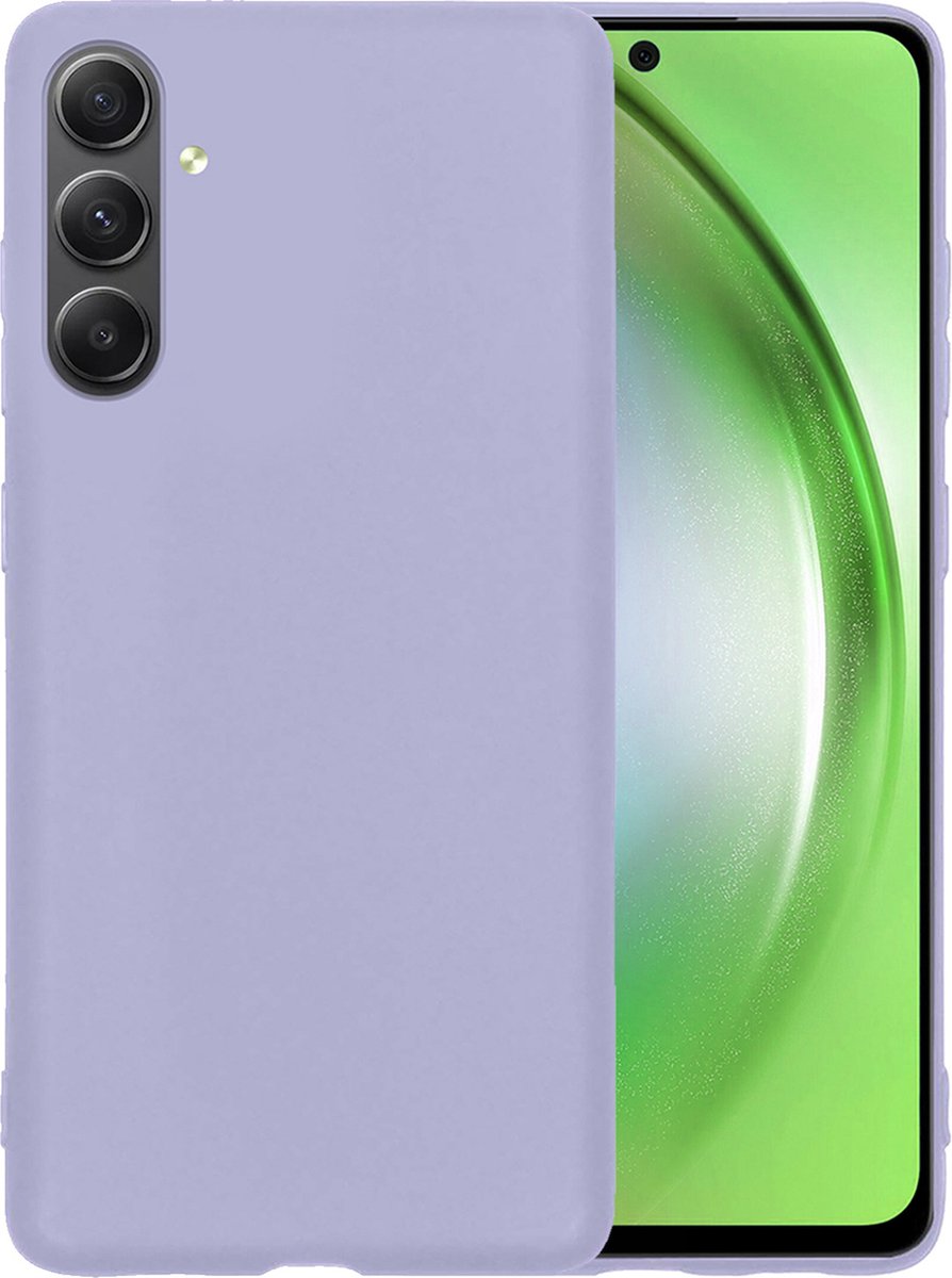 Hoesje - Geschikt voor Samsung Galaxy A54 - Sterk & Shockproof - Hoes Cover - Siliconen Case - Telefoonhoesjes - Lila