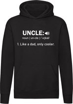Uncle: Like a dad, only cooler Hoodie | oom | beste | liefste | familie | Unisex | Trui | Sweater | Capuchon