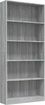 vidaXL Bibliothèque Chêne Sonoma gris 80 x 24 x 175 cm Bois traité