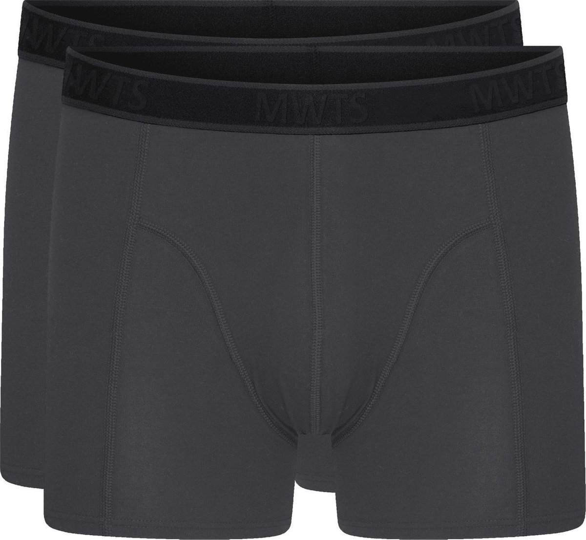 MWTS Boxershorts Heren - 2-pack - Comfort Fit - Bamboe & Katoen - Maat S - Grijs