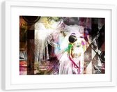 Foto in frame Ballerina in jurk, 120x80, multikleur, Premium print