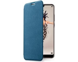 Huawei P20 hoesje blauw - Book Case Huawei P20 hoesje met ruimte pasjes - Blauw