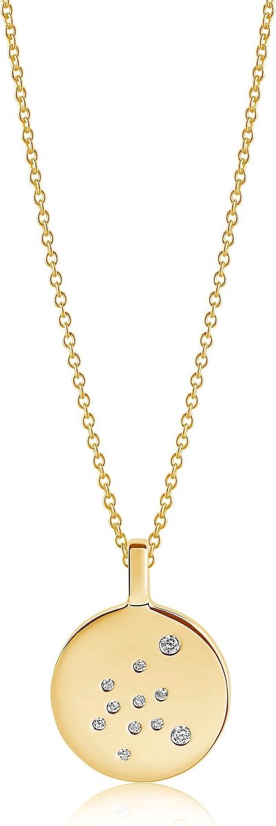 Sif Jakobs ZODIACO AQUARIUS PENDANT SJ-P1064-CZ-YG-45