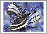 Poster - Air Max Classic Bw Persian Violet Painting - 51 X 71 Cm - Black