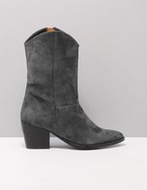 TANGO ella square 12 Enkellaarzen women Maat: 39 grey a petrol kid suede