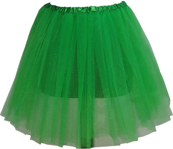 Tutu – Petticoat – Tule rokje – Groen - 40 cm - 3 lagen tule - Ballet rokje - Maat 152 t/m 42