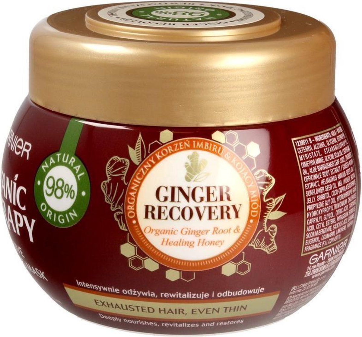 Garnier - Botanic Therapy Mask Intensively Revitalizing For Tired And Thin Hair Ginger Root & Honey 300Ml