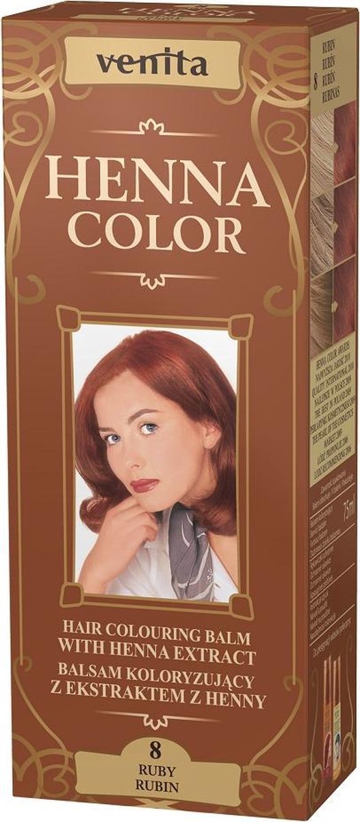 Venita - Henna Color balsam koloryzujący z ekstraktem z henny 8 Rubin 75ml