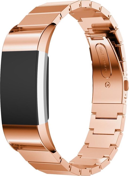 Fitbit Charge 6 / 5 Leren Bandje Zwart S - - Voor 23.59u