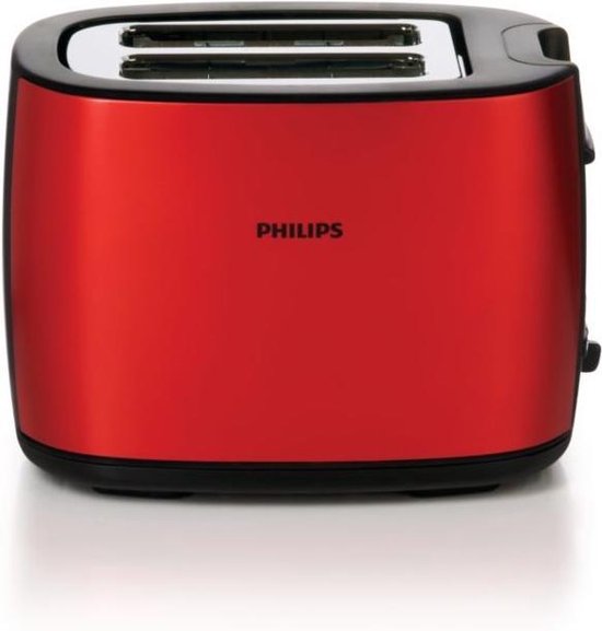 Philips HD2628/40 grille-pain 2 part(s) 950 W Noir, Rouge | bol.com