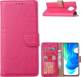 Xiaomi Poco X3 Hoesje met stand portemonnee book case Pasjeshouder wallet - Pink