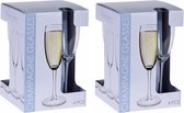 40x stuks Champagne glazen set van 180 ml - Luxe drink glazen sets