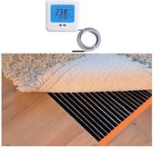 Woonkamer verwarmingsfolie infrarood folie voor vloerbedekking, tapijten vloerkleden elektrisch 50 cm x 50 cm 40 Watt