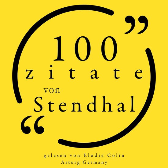 100 Zitate von Stendhal - cover