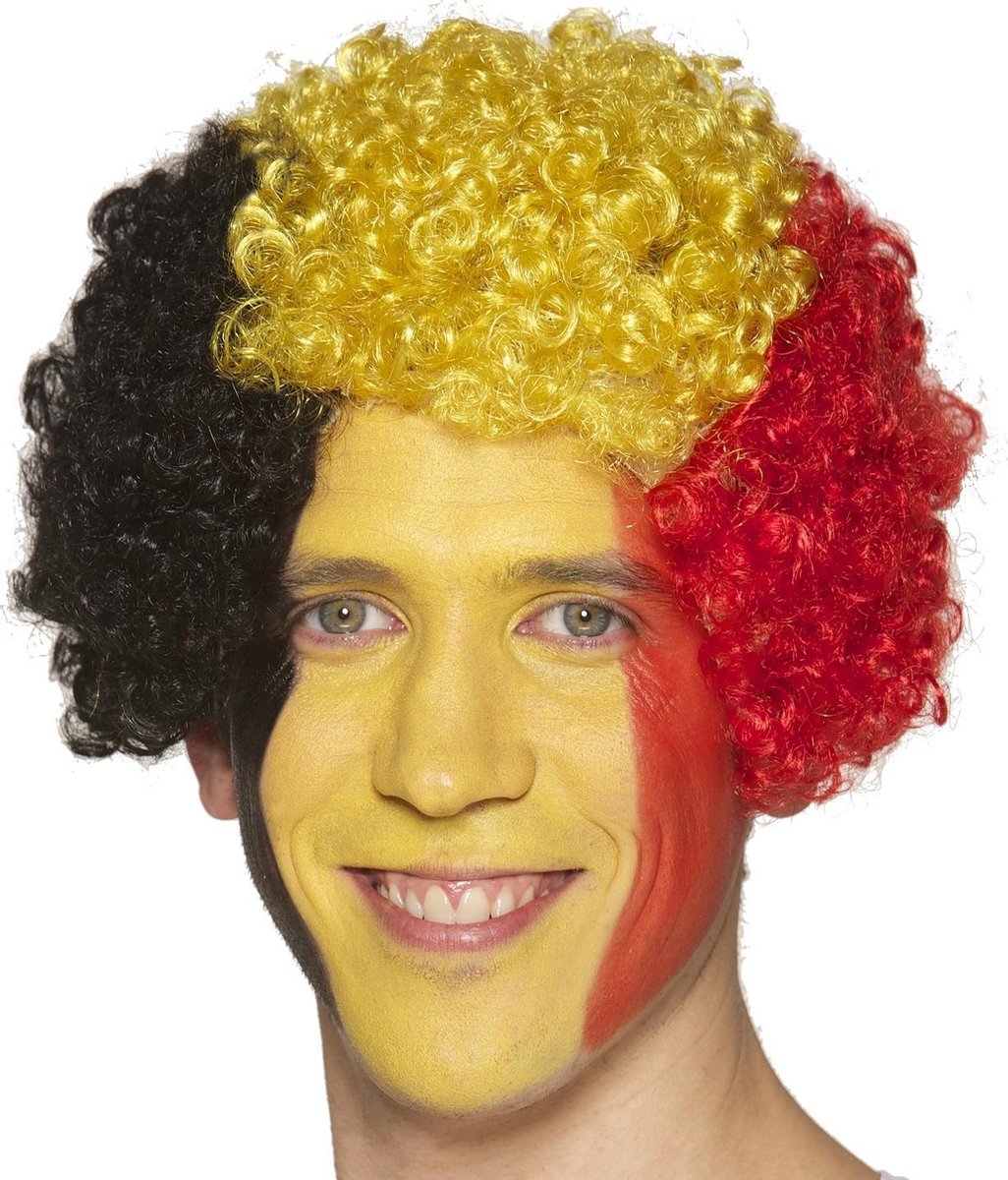 Pruik Belgische Driekleur