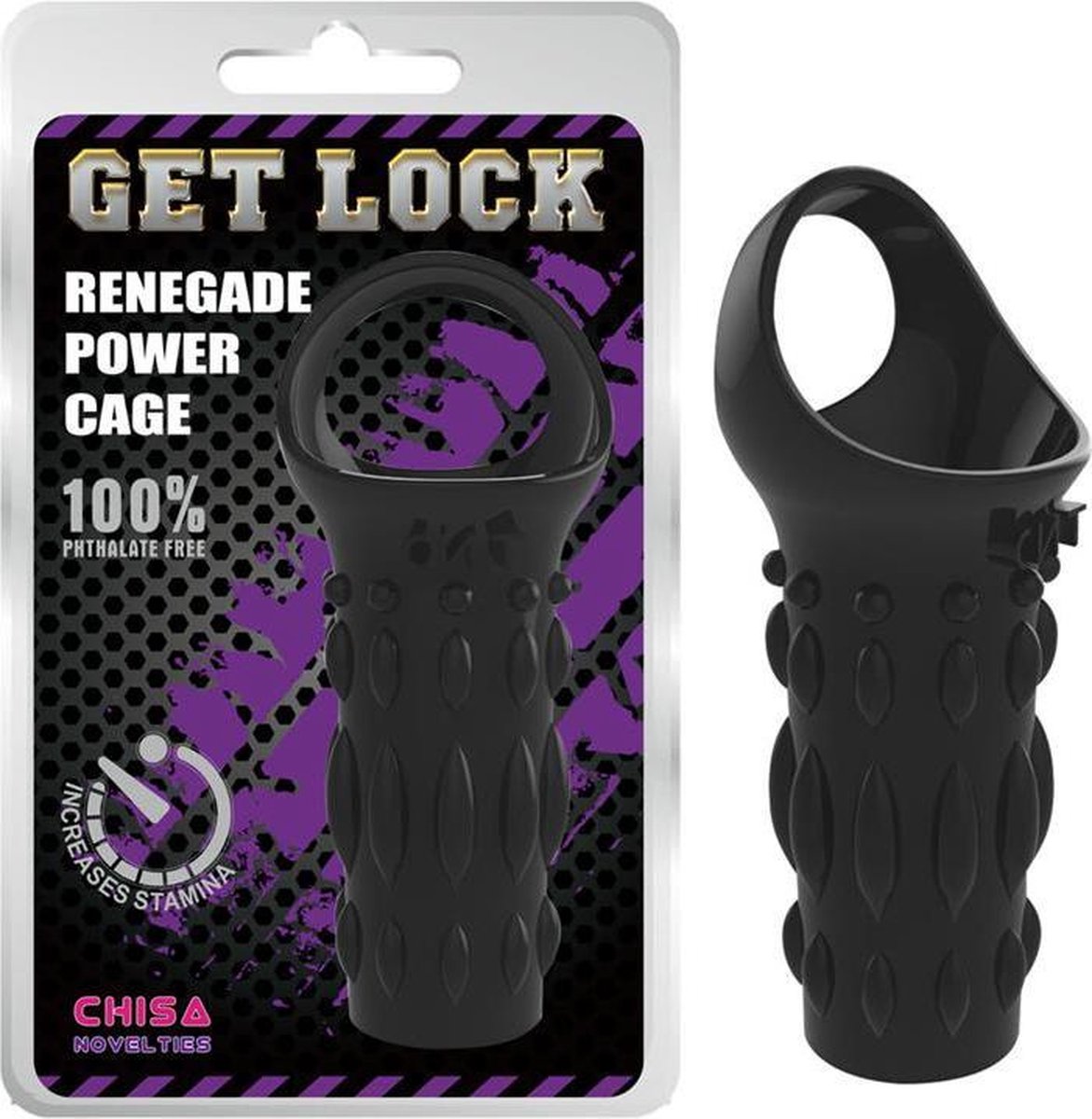 Goedkoopste CHISA - Penis Sleeve 11.5 Cm Black