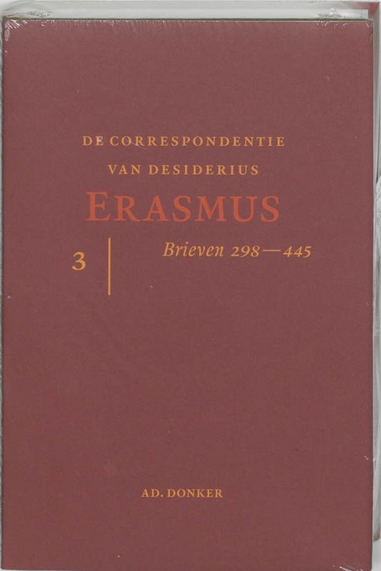 Cover van het boek 'De correspondentie van Erasmus / 3' van Desiderius Erasmus