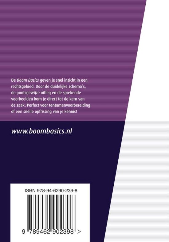 Achterkant van het boek "Internationaal recht" met ISBN en website www.boom-basics.nl.