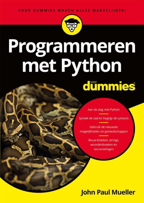 Boek cover Voor Dummies  -   Programmeren met Python voor Dummies van John Paul Mueller (Paperback)