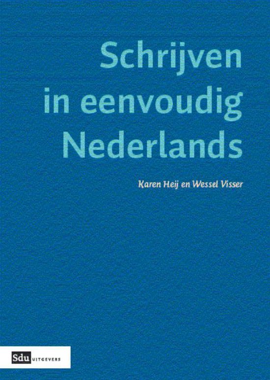 Schrijven in eenvoudig Nederlands - cover