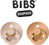 BIBS Fopspeen - Maat 2 (6-18 maanden) DUOPACK - Blush & Peach - BIBS tutjes - BIBS sucettes