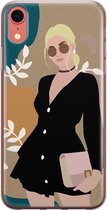 iPhone XR hoesje siliconen - Abstract girl - Soft Case Telefoonhoesje - Print / Illustratie - Transparant, Multi
