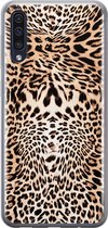 Samsung Galaxy A50/A30s hoesje siliconen - Animal print - Soft Case Telefoonhoesje - Luipaardprint - Bruin