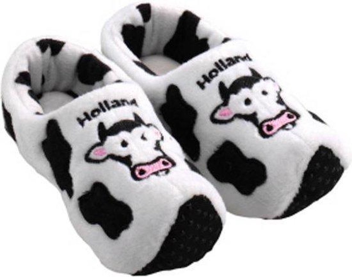 Nijhuis Klomppantoffel Unisex - Zwart/Wit - Maat 20-24