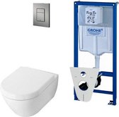 Villeroy en Boch Subway 2.0 DirectFlush toiletset softclose met Grohe reservoir en bedieningsplaat matchroom