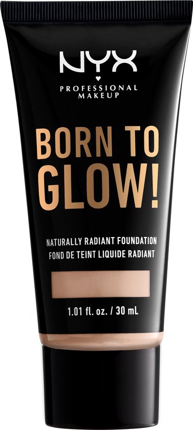 NYX Professional Makeup Born To Glow! Naturally Radiant Foundation – Porcelain BTGRF03 – Foundation – 30 ml