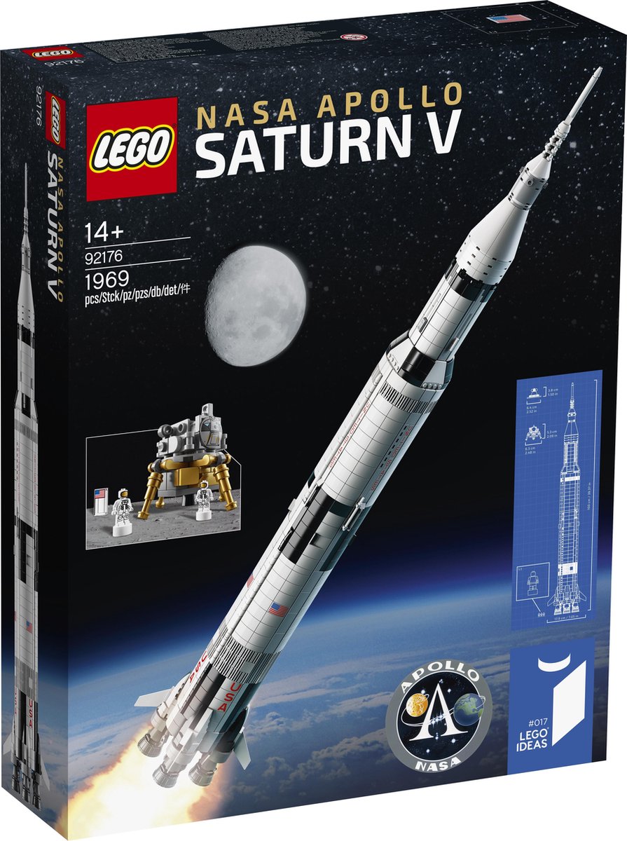 LEGO Ideas - NASA Apollo Saturn V - 92176 | bol.com