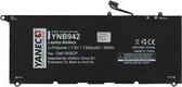Yanec Laptop Accu 7300 mAh voor Dell XPS 13 (JD25G, 0N7T6, 5K9CP, 90V7W, CN-0N7T6, DIN02, RWT1R)