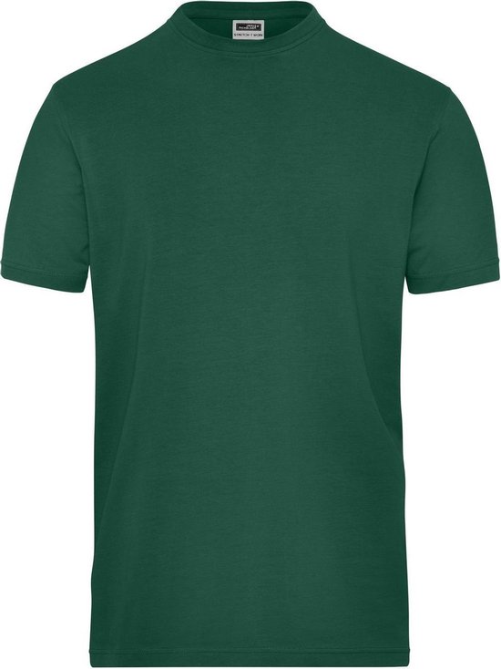 James and Nicholson T-shirt en coton bio extensible pour hommes (vert foncé)
