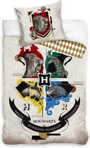 Carbotex Dekbedovertrek Harry Potter Huizen 140 X 200 / 90 Cm