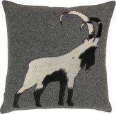 Hoofdkussen Steenbok  Grijs Polyester 45x45x10cm