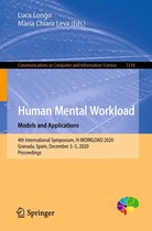 Communications in Computer and Information Science 1318 - Human Mental Workload: Models and Applications
