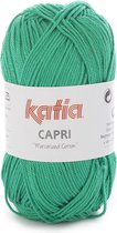 Katia Capri - kleur 130 Groen - 50 gr. = 125 m. - 100% katoen