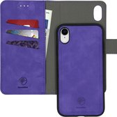 iPhone Xr hoesje bookcase - hoesje iPhone Xr bookcase - iPhone Xr bookcase - telefoonhoesje iPhone Xr - iPhone Xr hoesje siliconen - hoesje iPhone Xr apple - Kunstleer - Paars - iMoshion Uitn